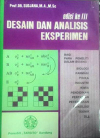 Image of Desain dan Analisis  Eksperimen