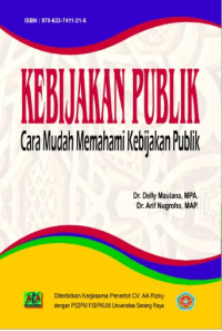 Image of Kebijakan Publik : Cara Mudah Memahami Kebijakan Publik