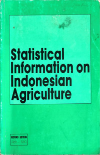 Image of Statistical Information on Indonesia Agriculture 1968-1980